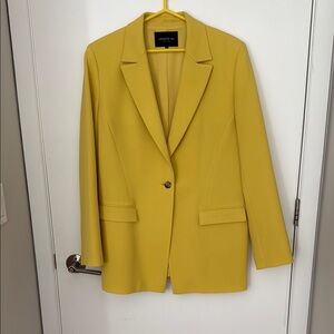 Lafayette 148 Luxe Oversized Yellow Blazer